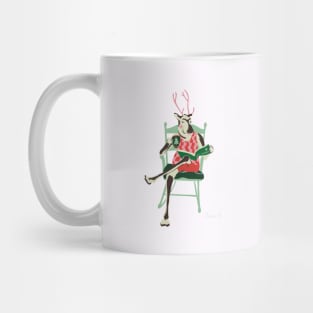 Hipster Christmas Reindeer Mug